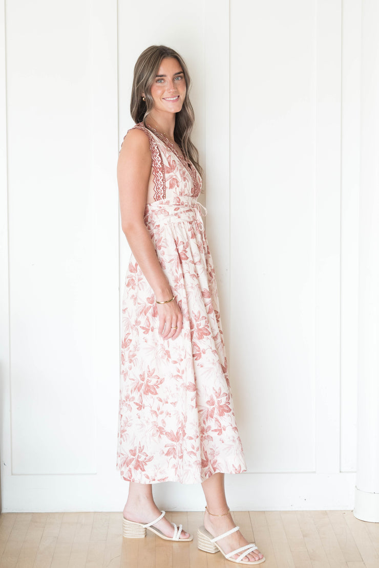 olivia wrap midi dress