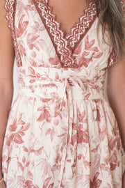 olivia wrap midi dress