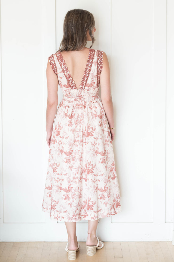 olivia wrap midi dress