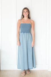 bayside chambray maxi dress