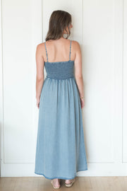 bayside chambray maxi dress