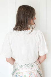 hailey embroidered top