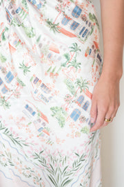 alaia satin midi skirt