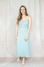 floral lace knit dress
