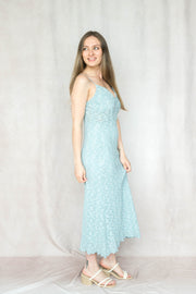 floral lace knit dress