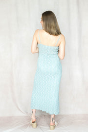 floral lace knit dress