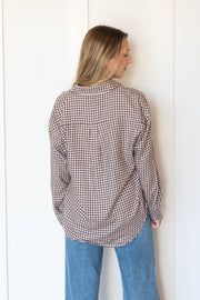 river plaid button up