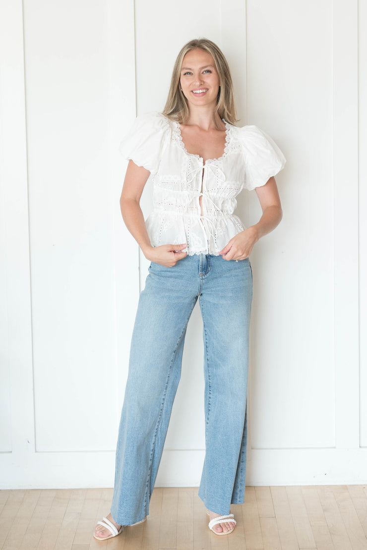 marisol embroidered blouse