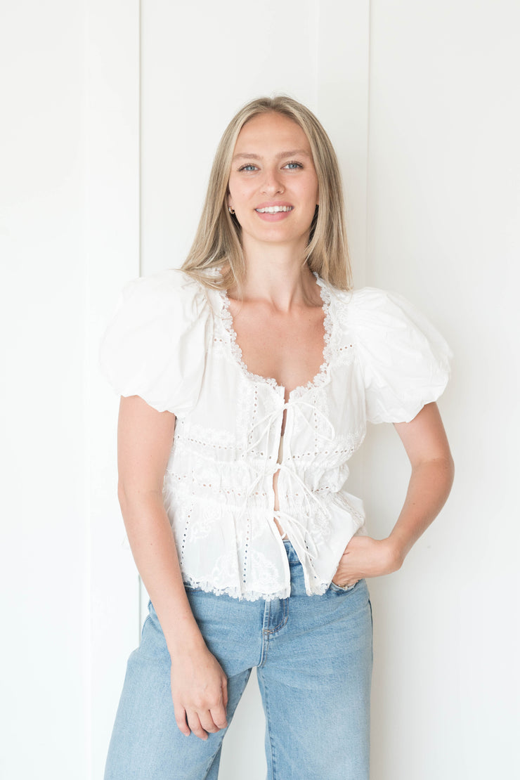 marisol embroidered blouse