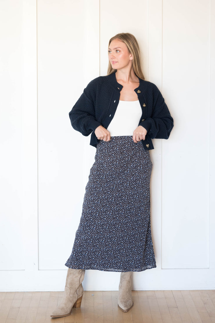 yelena aspen floral maxi skirt