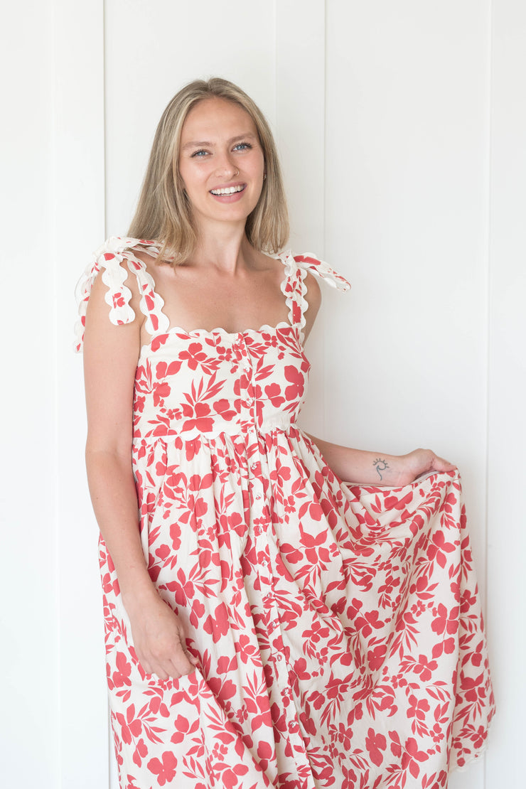 de la luna midi dress