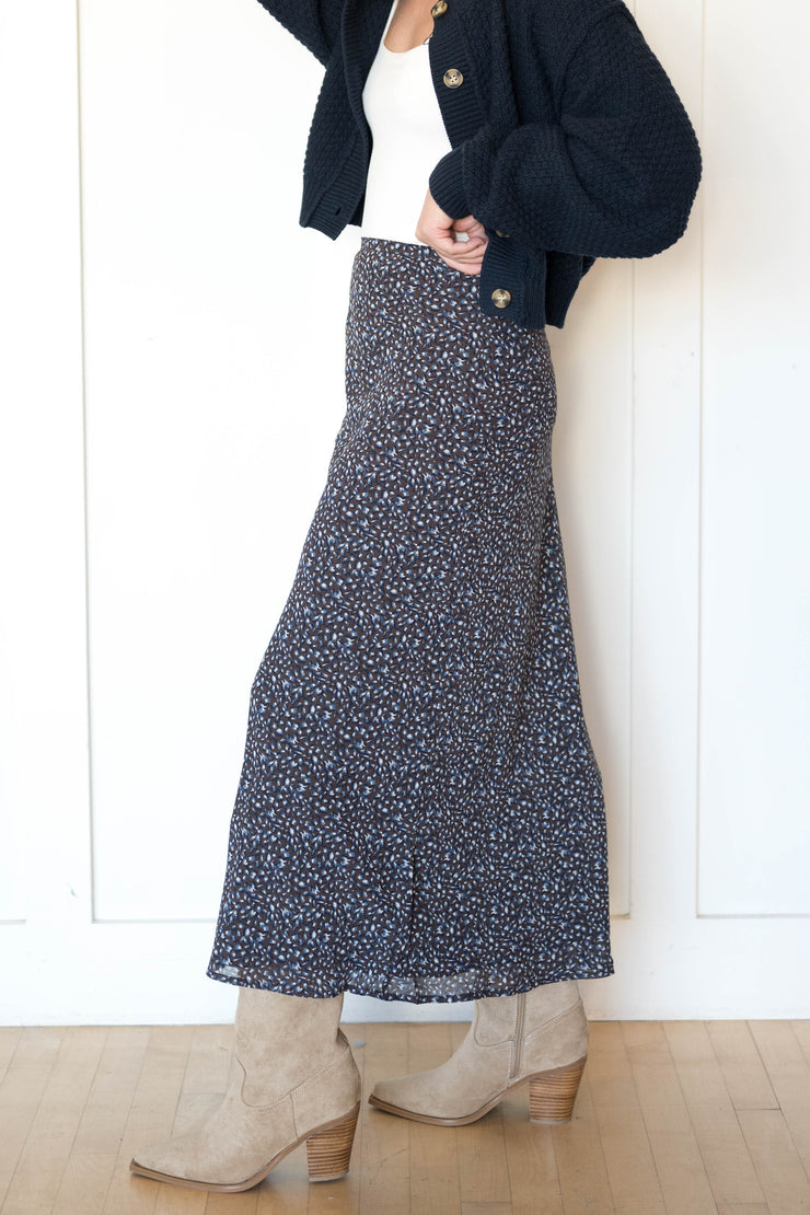 yelena aspen floral maxi skirt