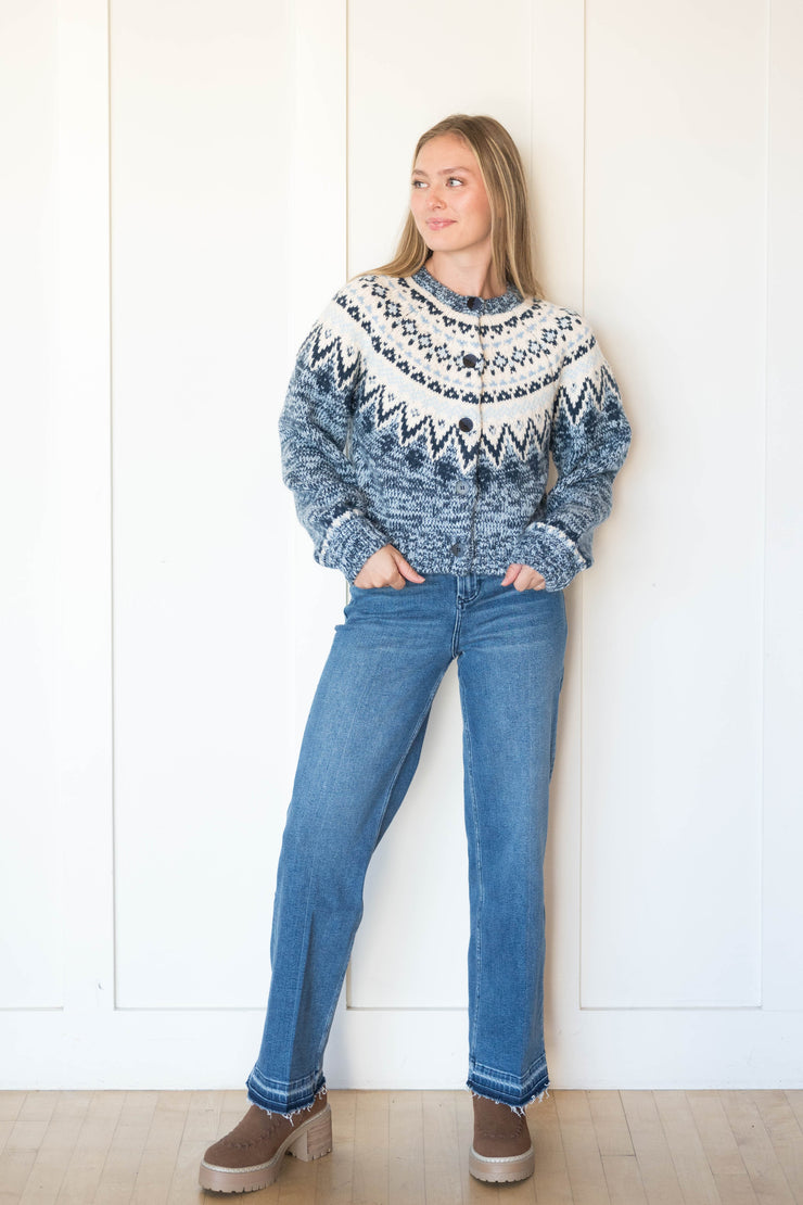 north sea fairisle cardigan