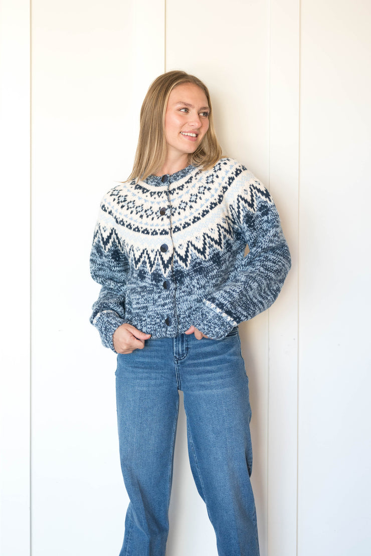 north sea fairisle cardigan