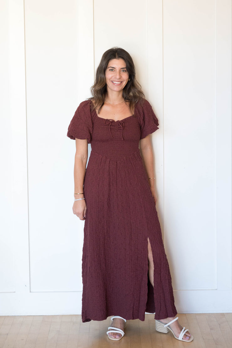 sangria midi dress