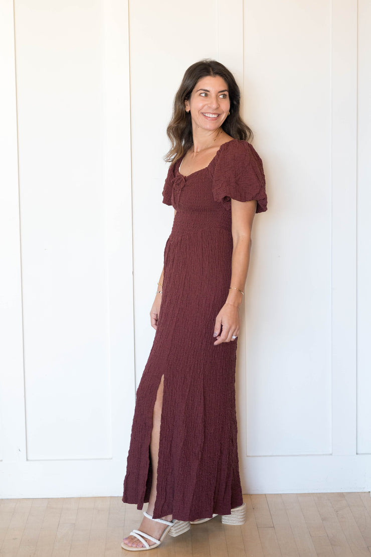 sangria midi dress