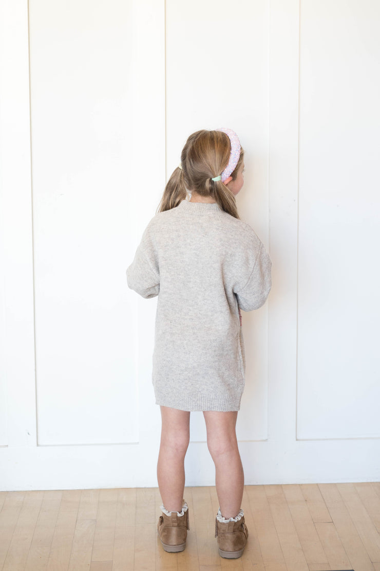 girls blossom sweater dress