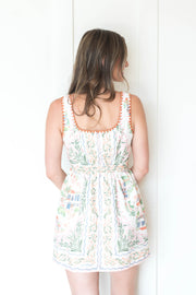 Alaia Linen Scarf Mini Dress