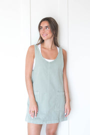 alayna denim mini dress