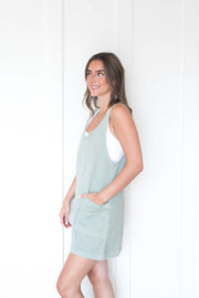 alayna denim mini dress