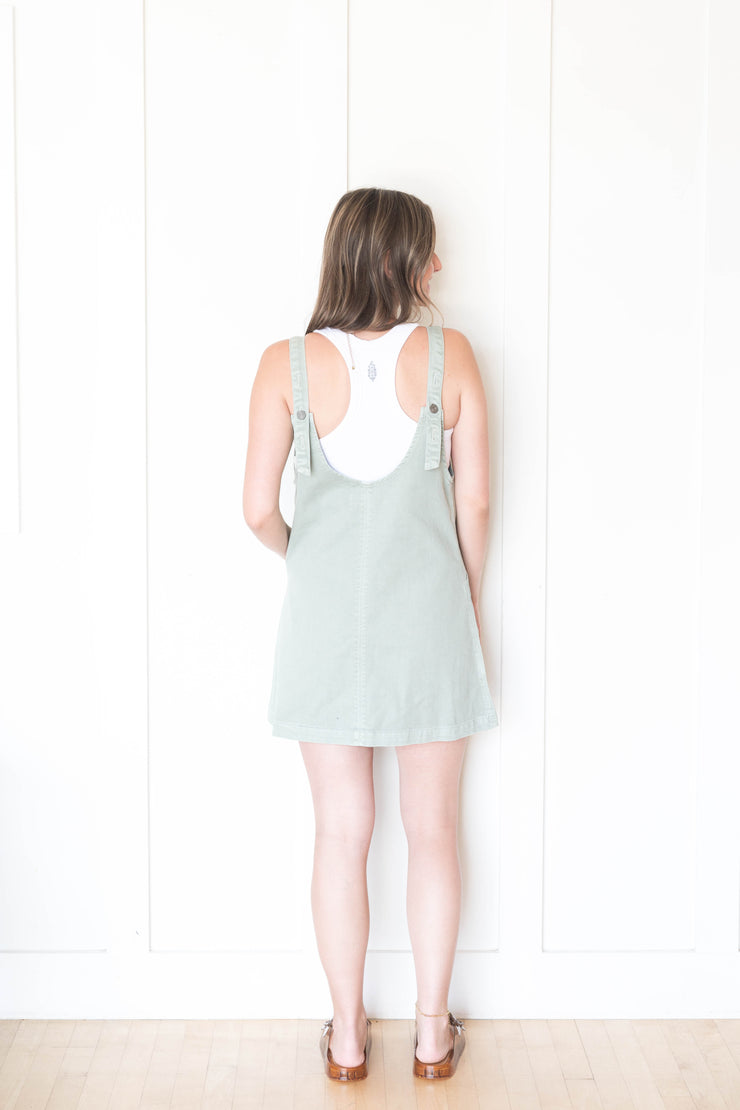 alayna denim mini dress