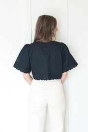 hailey embroidered top