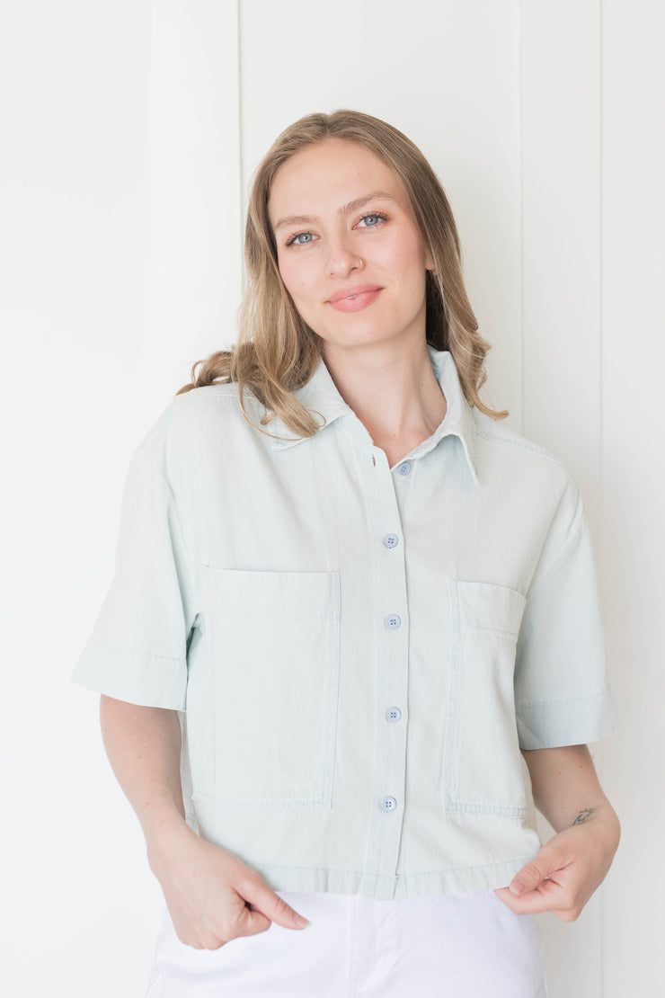 good morning denim shirt