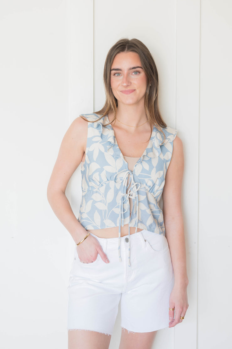 garden delights ruffle top