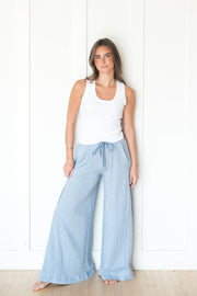 wait a minute wide leg lounge pant