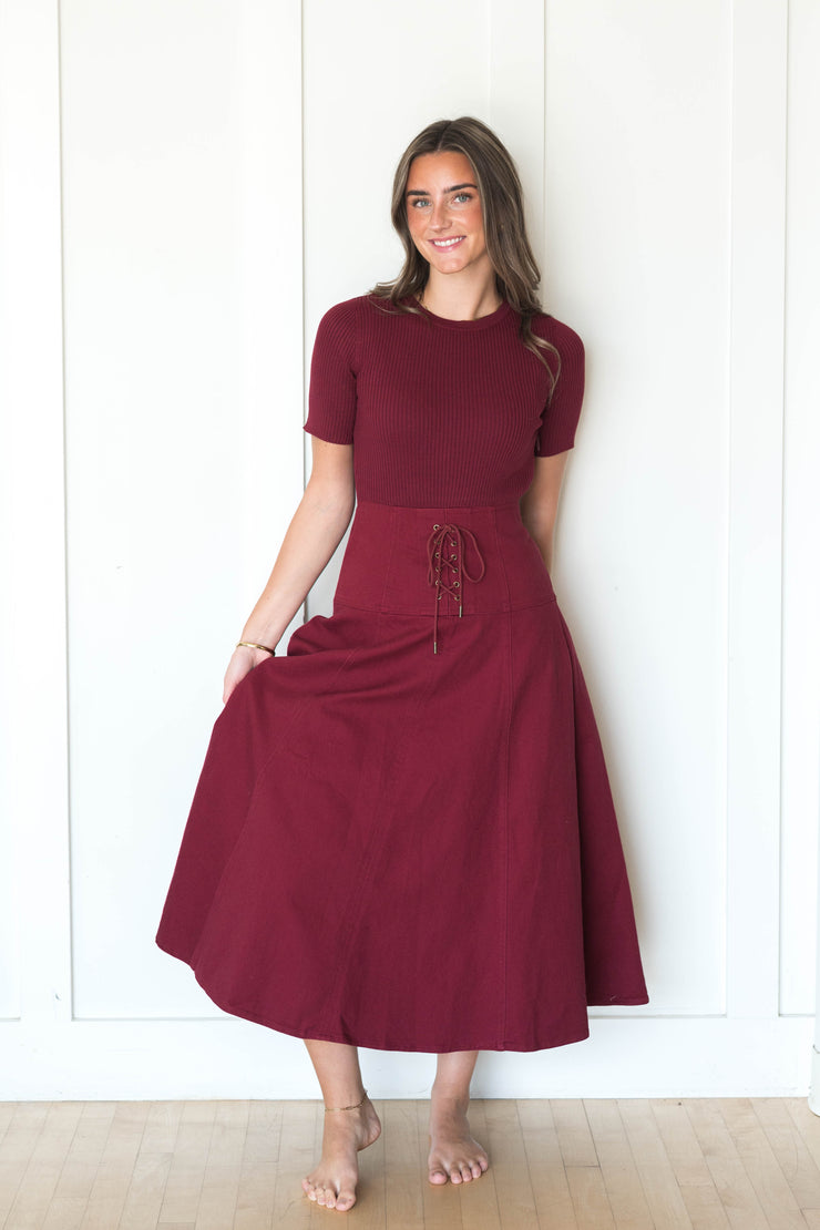 natalie lace up dress