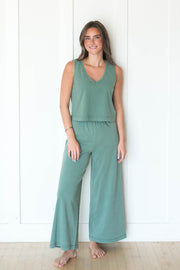 scout jersey crop flare pant