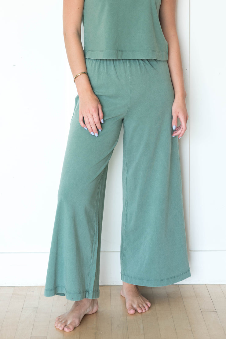 scout jersey crop flare pant