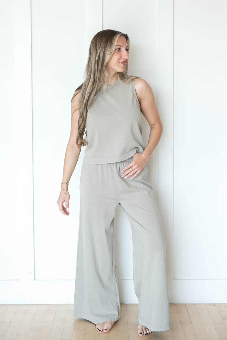 scout jersey crop flare pant