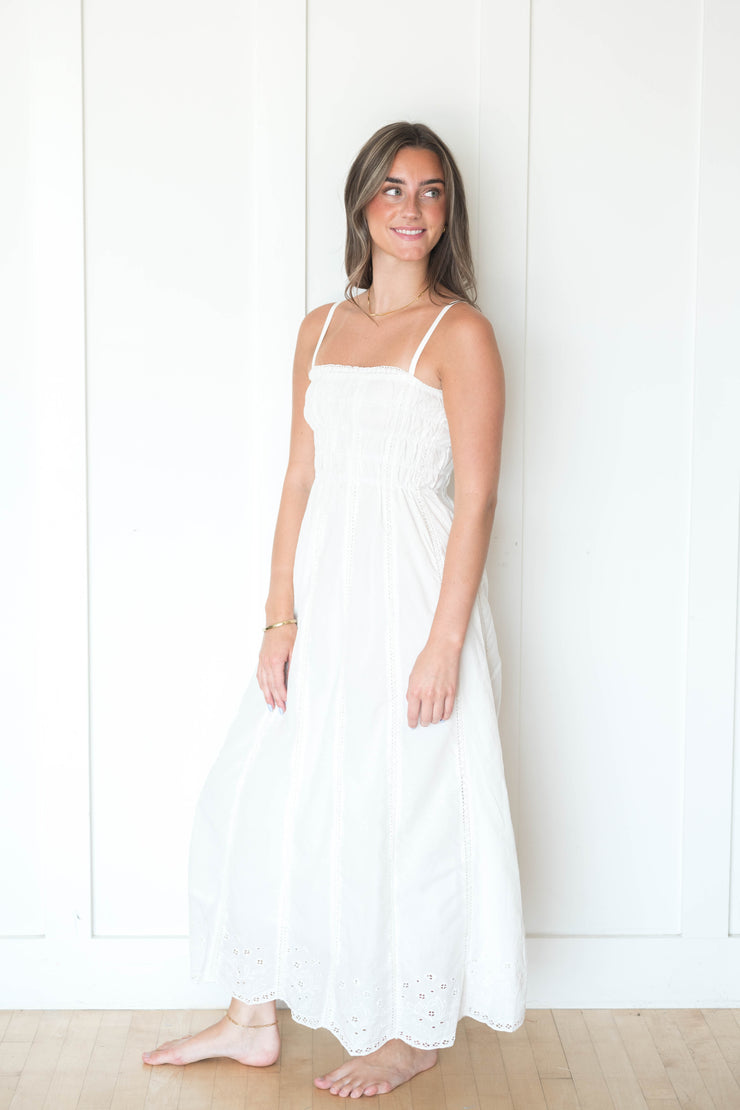 dani embroidered midi dress