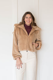 hailey faux fur coat