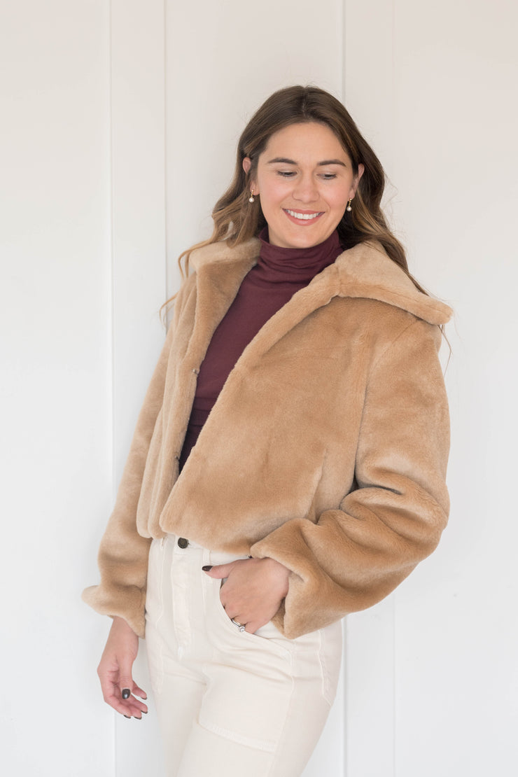 hailey faux fur coat