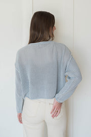 flag knit sweater