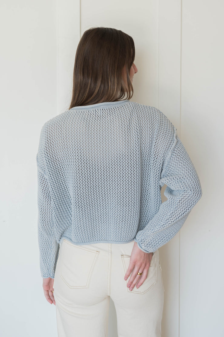 flag knit sweater