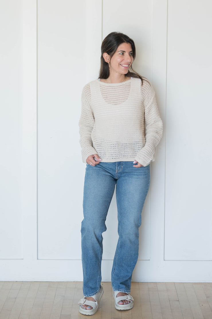 the mid rise straight jean