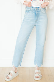 cassie crop high rise straight