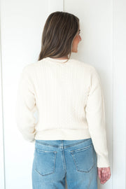 finley cable knit sweater