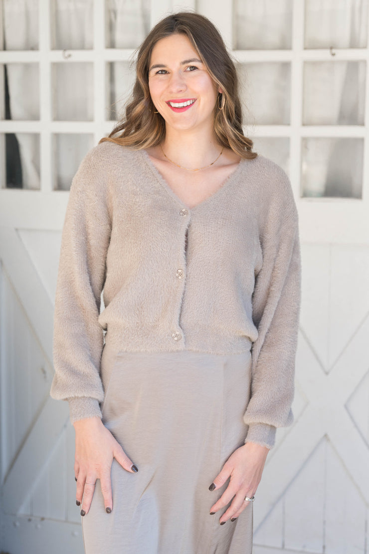 sadira fluffy cardigan