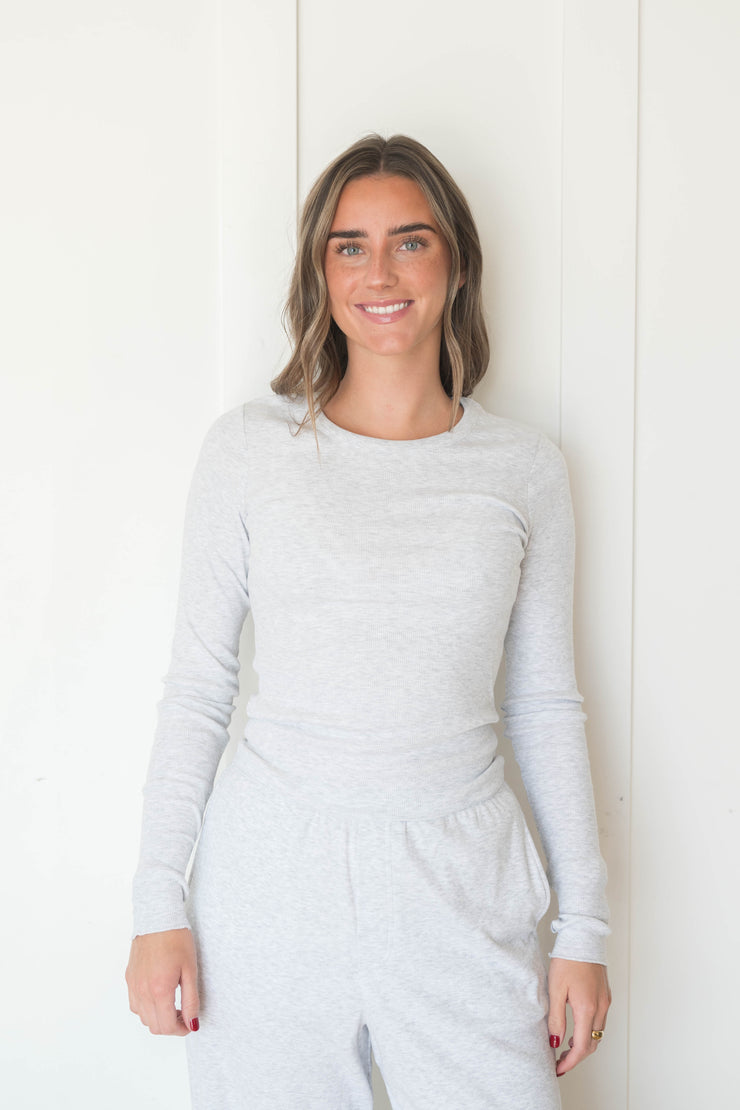 harper fitted ribbed long sleeve
