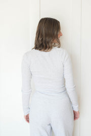 harper fitted ribbed long sleeve