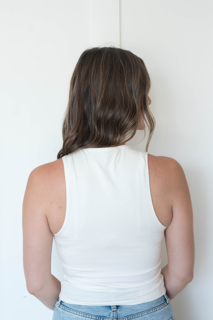 daphne high neck tank