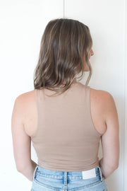 daphne high neck tank