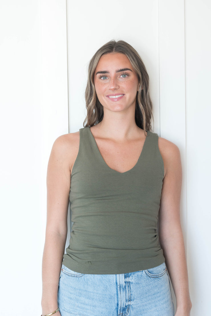 peyton vneck tank