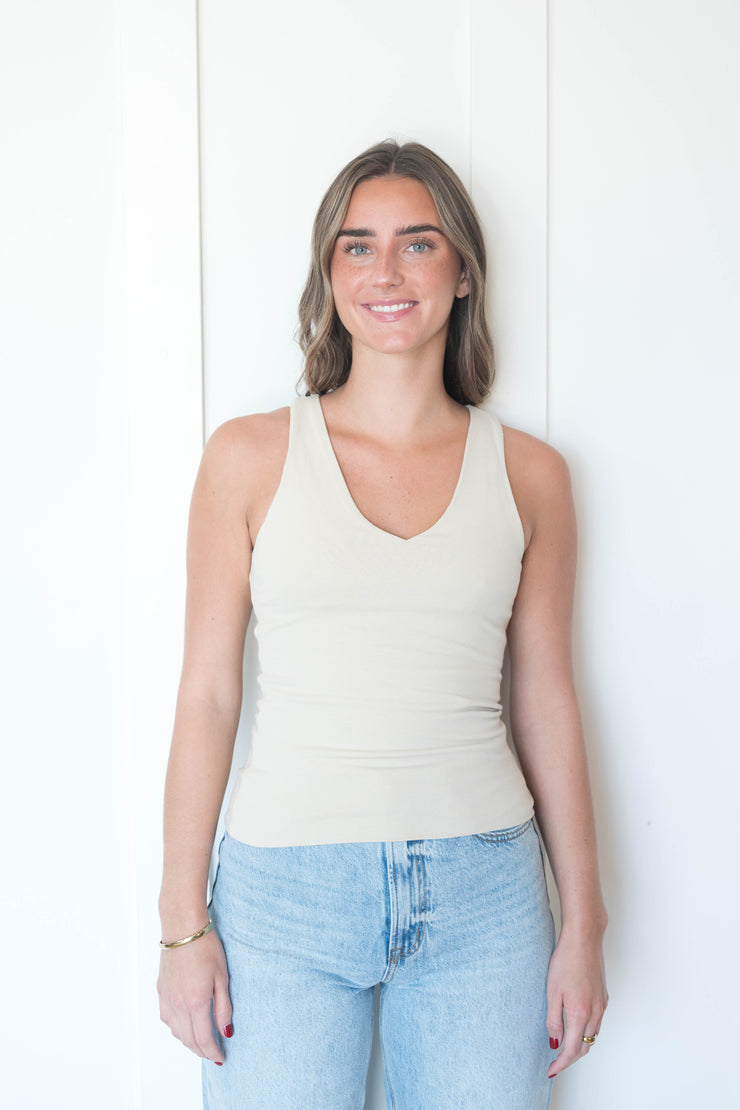 peyton vneck tank