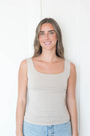 vienna square neck tank