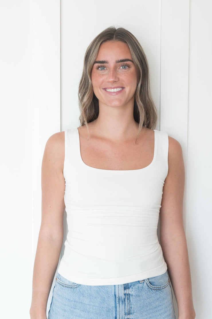 vienna square neck tank
